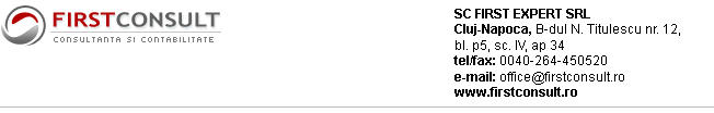 Dial Home - Consulting and Accounting. SC DIAL HOME SRL, Cluj-Napoca, B-dul N. Titulescu nr. 12, bloc P5, Scara IV, Ap. 34, Tel/Fax: 0040-264-450520
